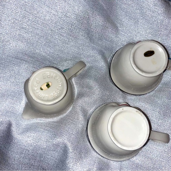 Vintage Baileys Irish coffee mugs, His & Her Winking Face with creamer - Picture 3 of 11